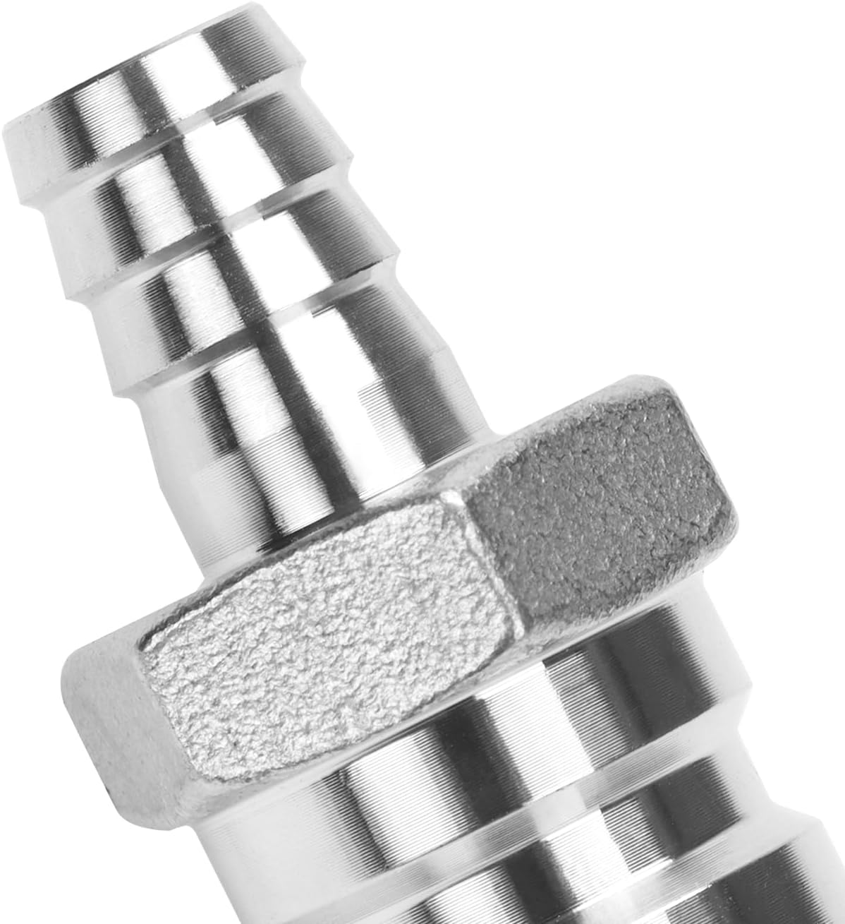 DERNORD Stainless Steel 3/8" Barb Male Quick Disconnect Homebrewing Connector Sanitary Fitting Pack of 2
