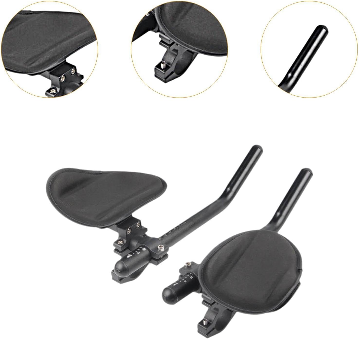 Bike Bar Bicycle Arm Rest Bar Extension Spare Parts Detachable TT Rest Bar Bicycle Armrest Handlebar for Time Trial BMX