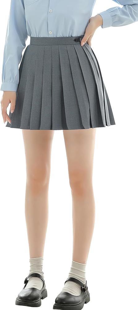 黒と白のチェック プリーツスカート ひざ丈 スクールスカート ネイビー×ブルー チェック柄 ひざ丈 膝上 ミニ