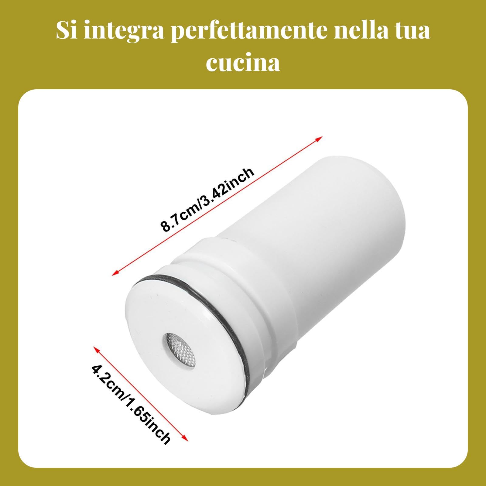 Baoblaze 5 / Confezione Cartuccia di Filtro per Acqua di Rubinetto in Ceramica per Uso Domestico per Cucina Domestica