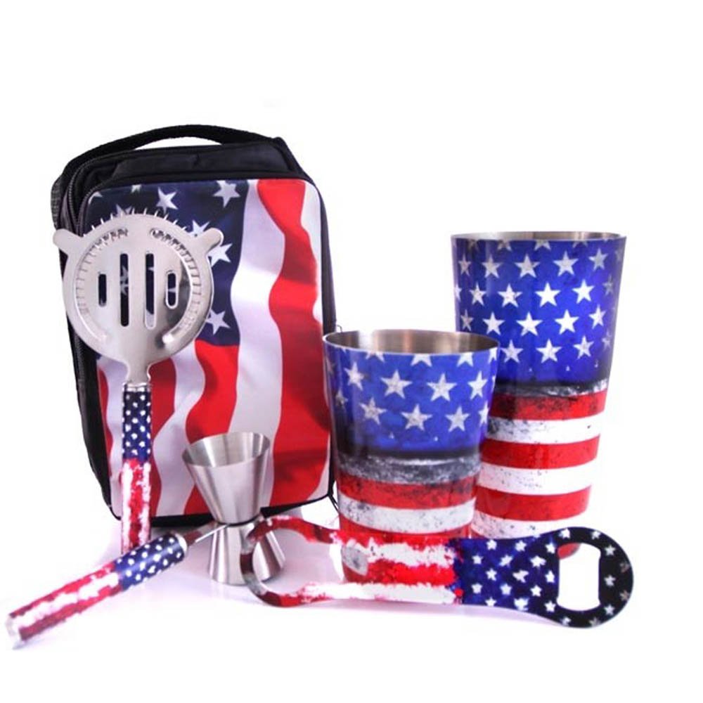 USA Flag Bartender Set