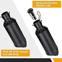 Vista 5 de LKV Motorcycle DB Killer 51mm Universal Muffler Silencer Baffle Removable Noise Eliminator Compatible with Harley Moto Guzzi Honda Kawasaki Suzuki