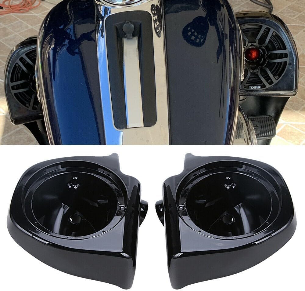 Genuine 6.5"Speaker Pods Box Lower Fairing Vented For Touring Gilde Road King 1983-2013 OEM Genuine Replacement