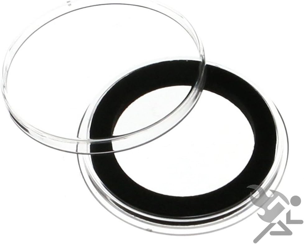 Coin & Paper Money Holders AirTite Brand Y50.8mm Black Ring Capsule