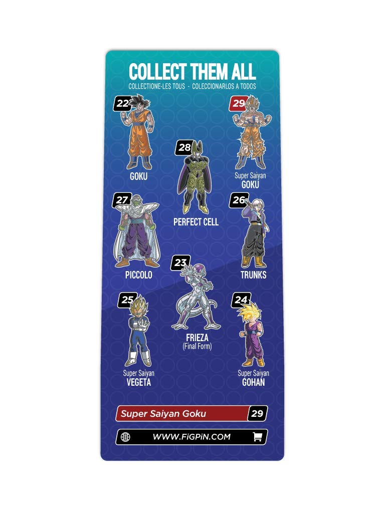 FiGPiN - Dragon Ball Z: Super Saiyan Goku - Collectible Pin with Premium Display Case