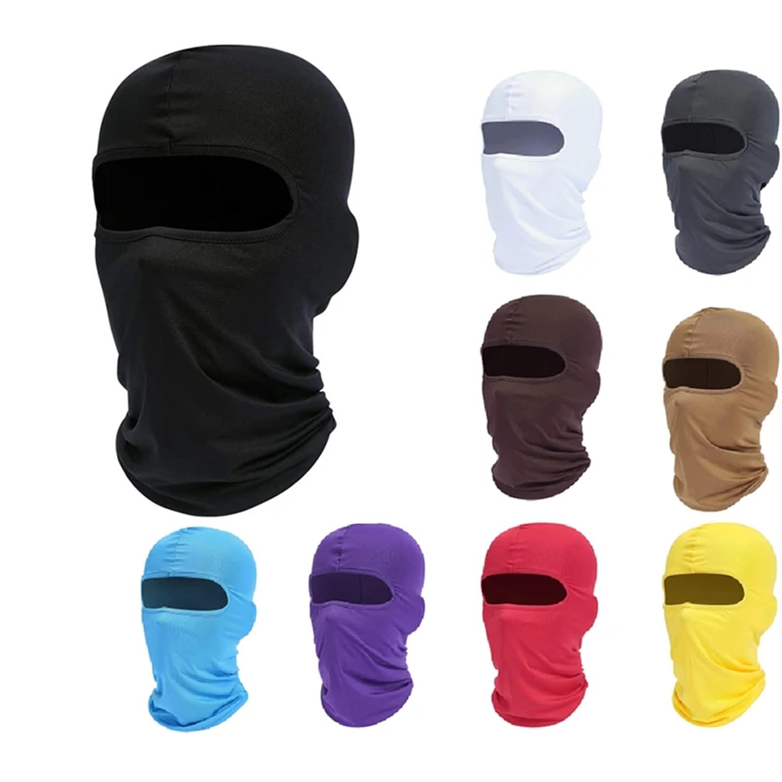 2Pcs Ski Mask Cycling Caps for Men Bicycle Travel Quick Dry Face Cover Sun Protection Hat Windproof Sports Hood Für Outdoor Sports