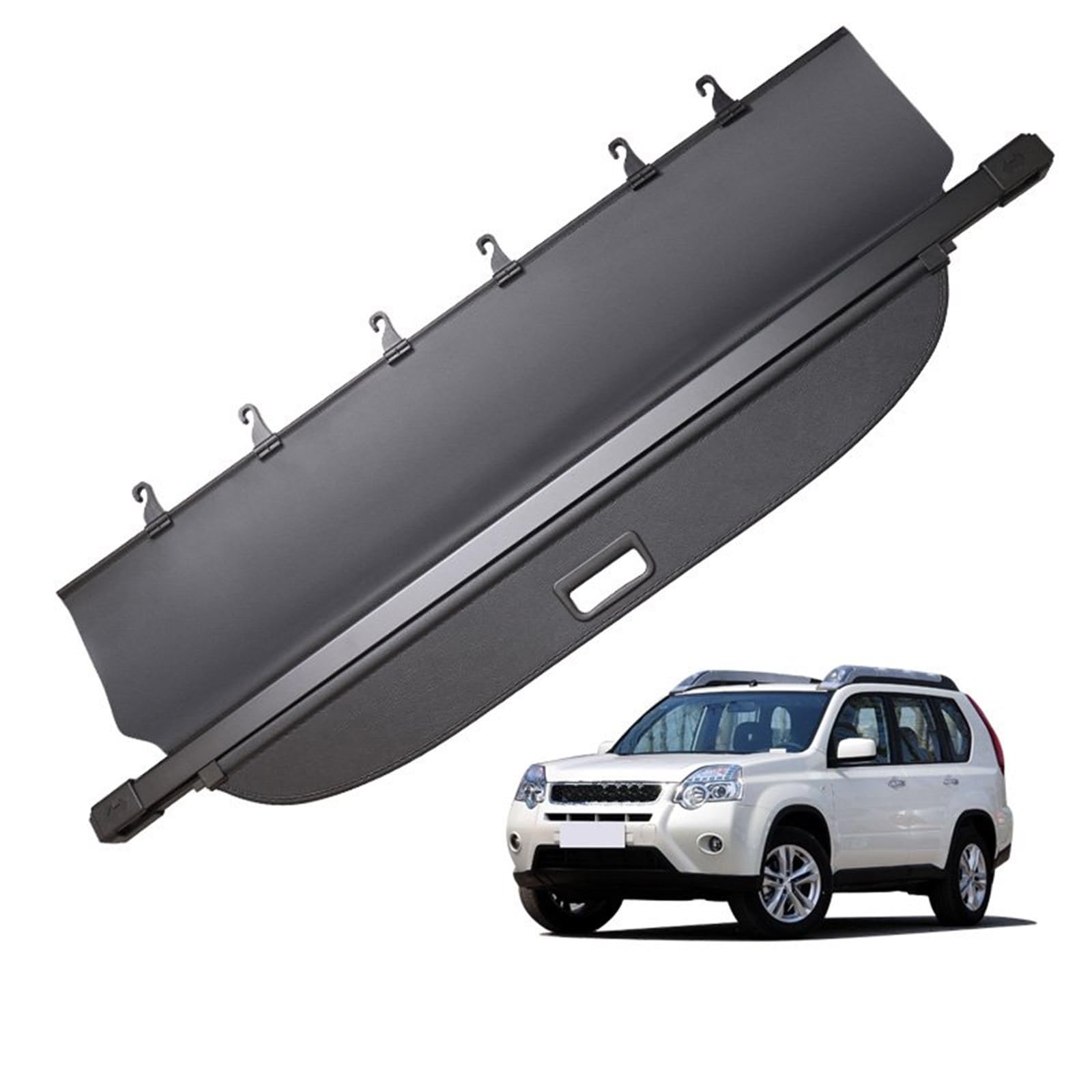 Trunk Cargo Abdeckung Für Nissan Für X-Trail Für Rogue T31 2008 2009 2010 2011 2012 2013 Paket Rack Schild Privatsphäre Versenkbare Gepäckraumabdeckung