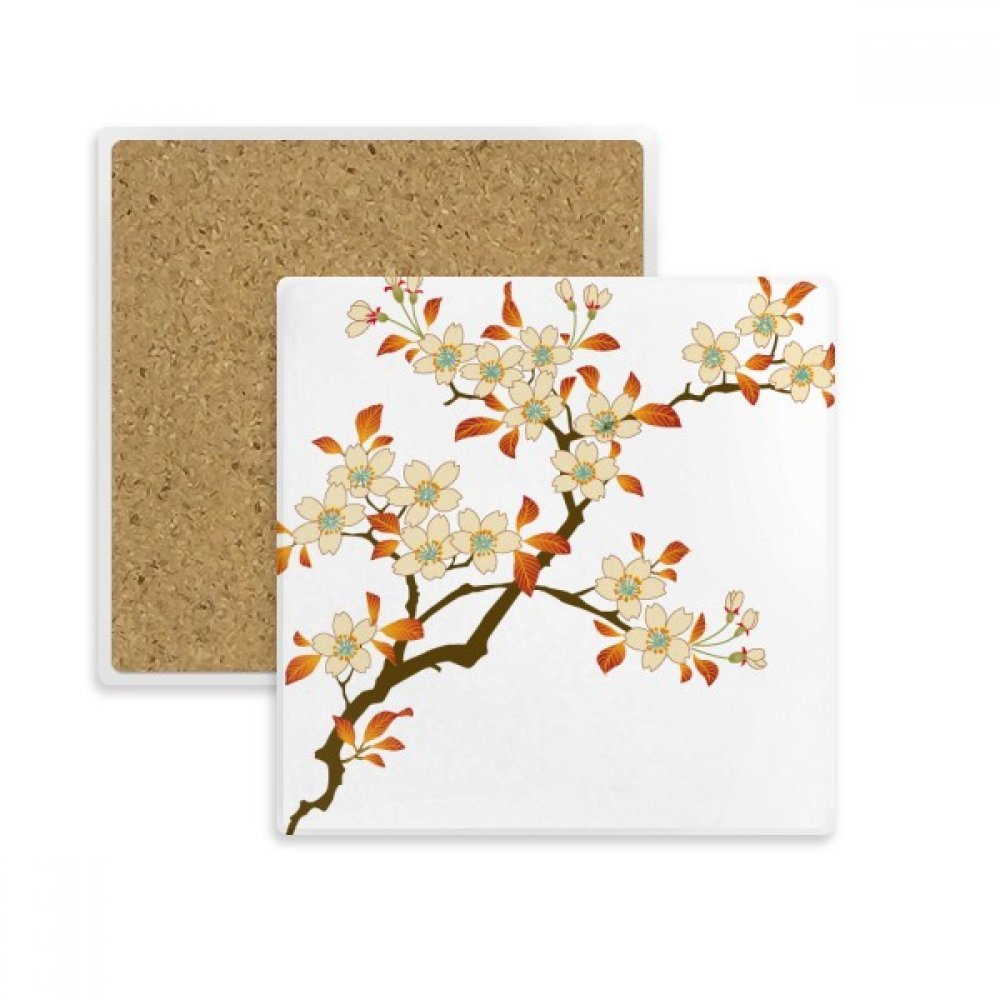Coaster absorbant motif fleur en pierre pour cadeau de crémaillère
