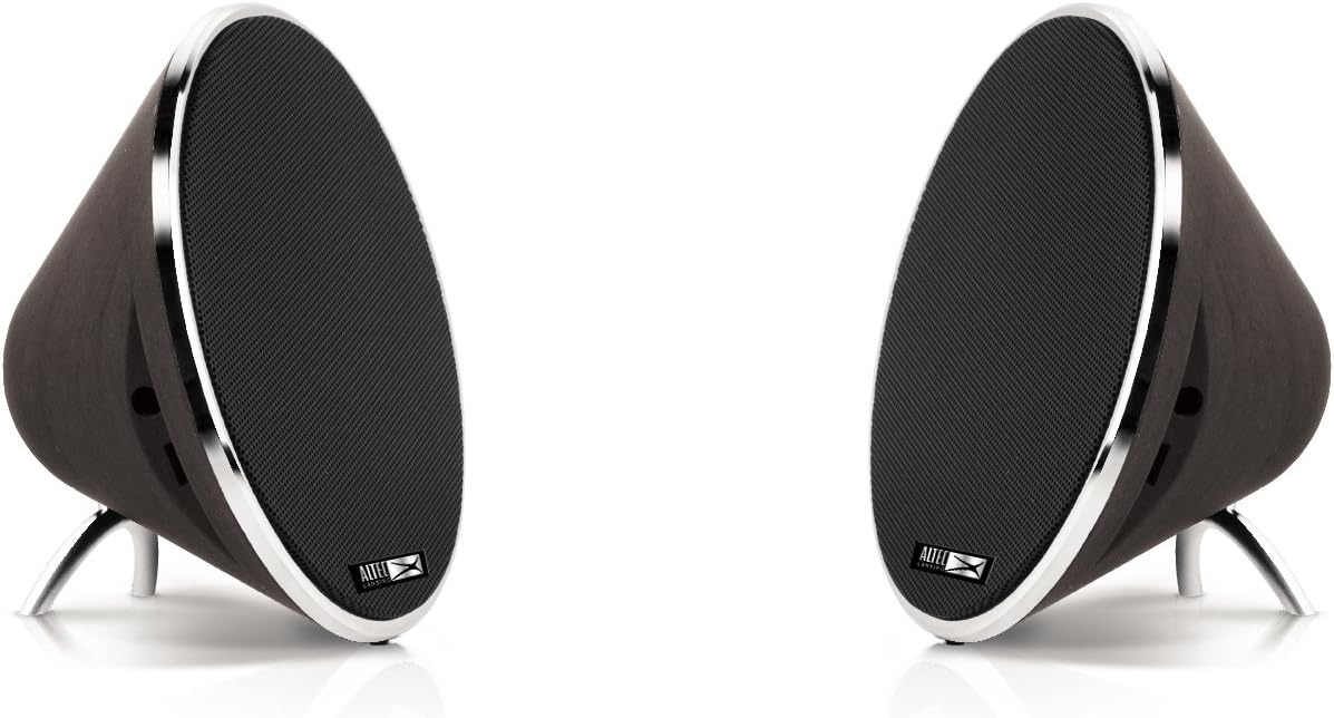 Altec Lansing Twin Bluetooth Speakers - Dark Wood