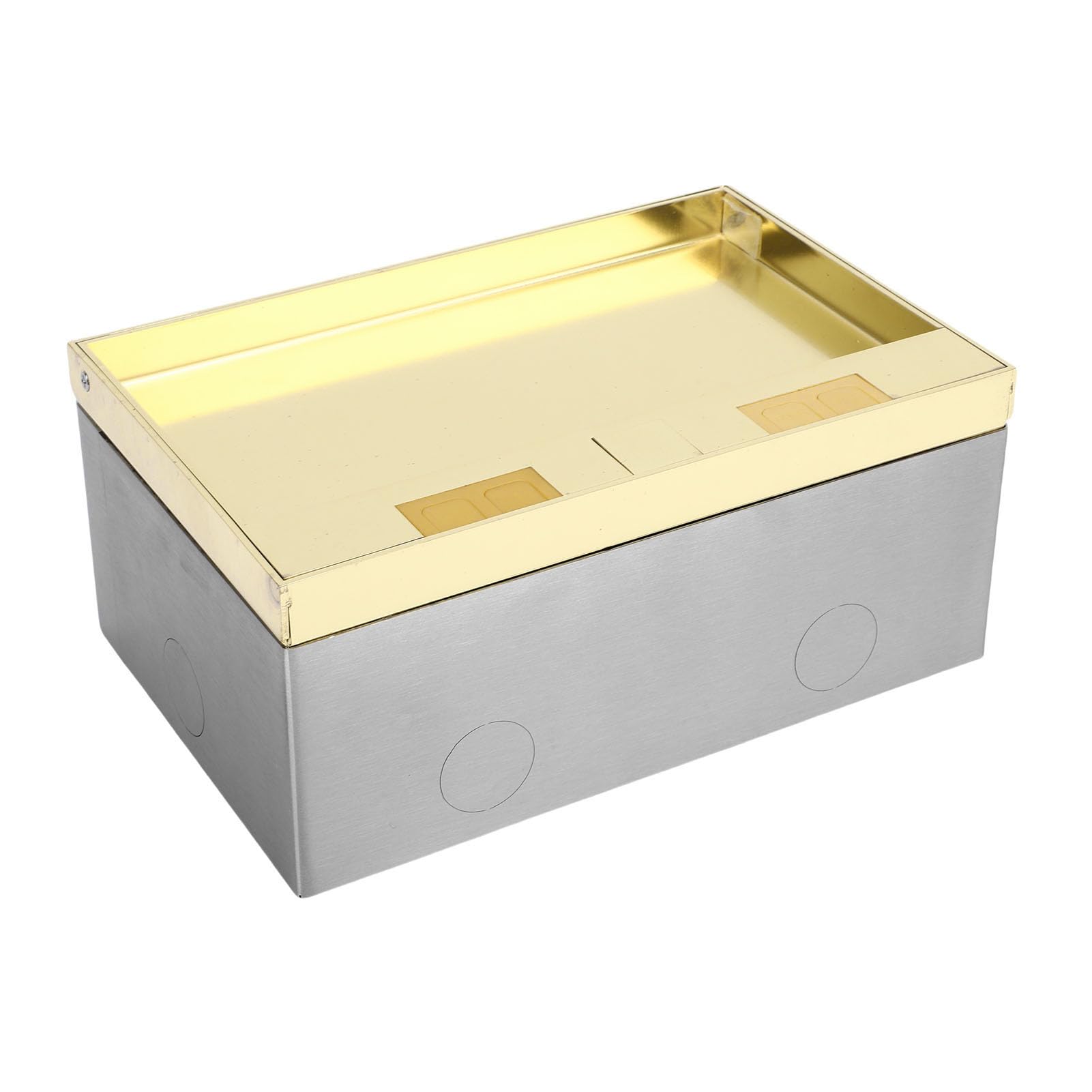 YWBL-WH Encastré Prise de Sol Kit, 2 AC & 2 USB Ports