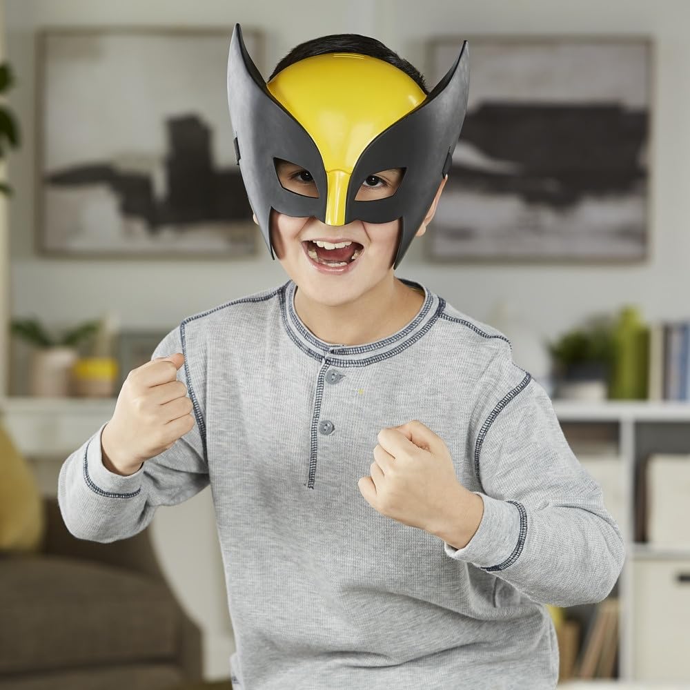 Marvel X-Men, maska kostiumowa Wolverine, maska superbohatera, przedmioty kostiumowe, zabawki dla chłopców, kostium superbohatera, od 5 lat