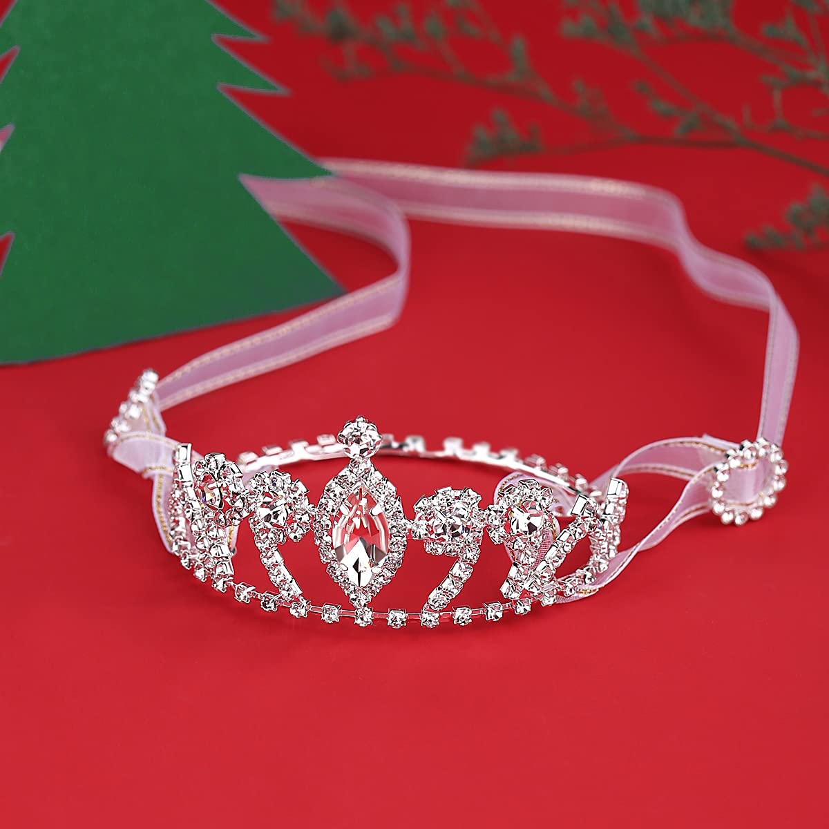 Lovelyshop - Tiara per cani e gatti, con cristalli e strass, accessorio per capelli