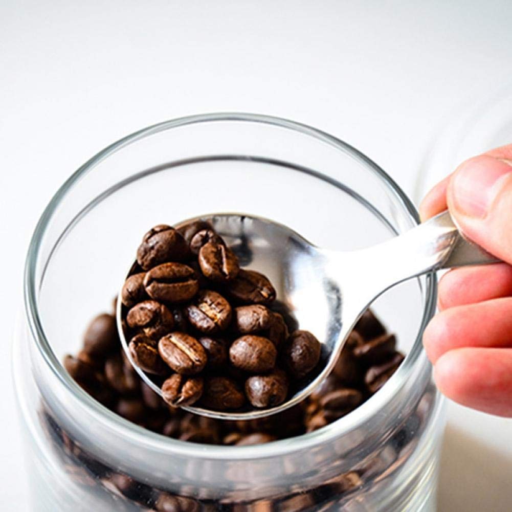 Brevi Cucchiaino In Acciaio Inossidabile 304 - Manico Corto, 9x4,4 Cm - Paletta Per Caffè, Zucchero, Spezie, Gelato - Portatile E Elegante