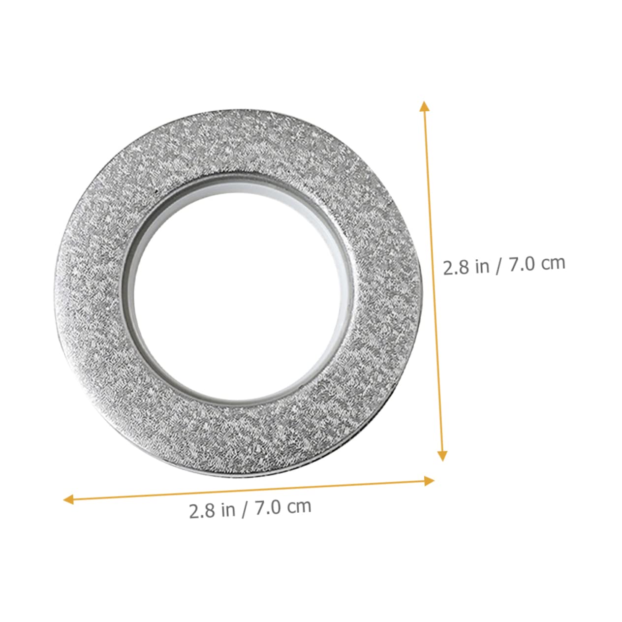 COSMEVIVI 6pcs Plastic Curtain Grommets for Drapery Noise Curtain Accessories Easy to Install for Home