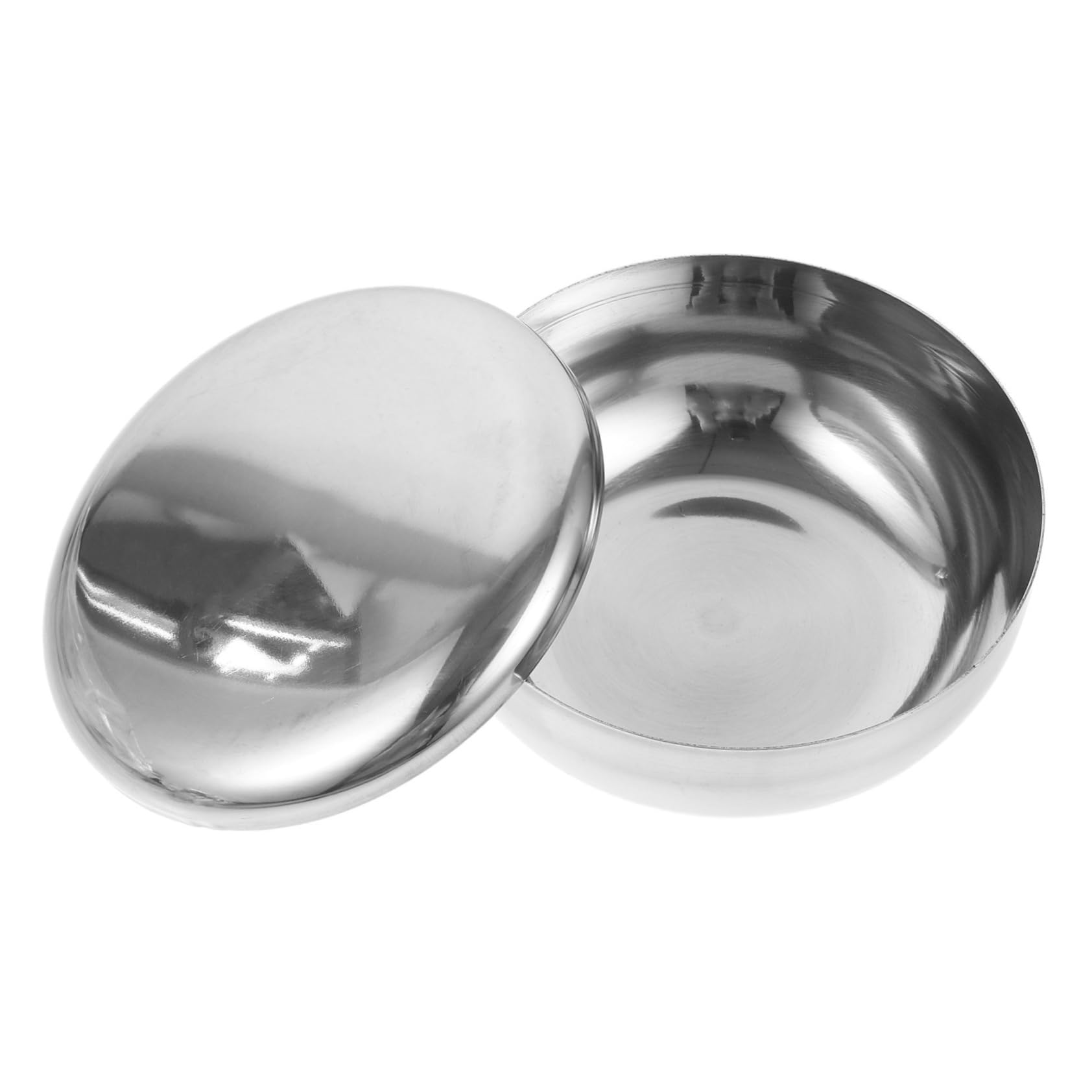 HAPINARY Men's Shave Soap Bowl Stainless Steel Shaving Mug 52mm High 73mm Diameter Elegant and Portable for Daily Use