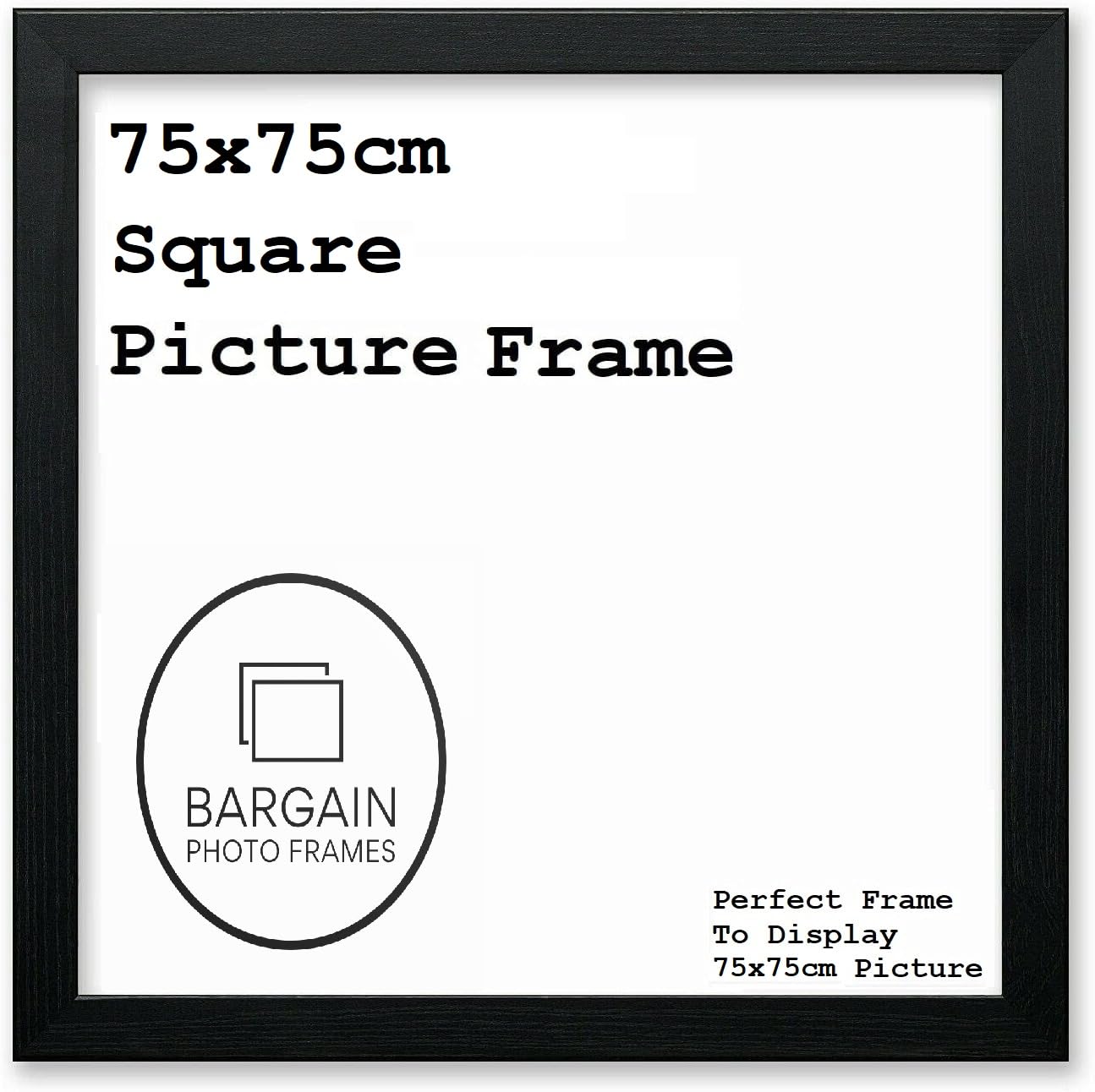 Bstframes Black Square Picture Frame For Wall - 75Cm X 75Cm Large Poster Frame In
