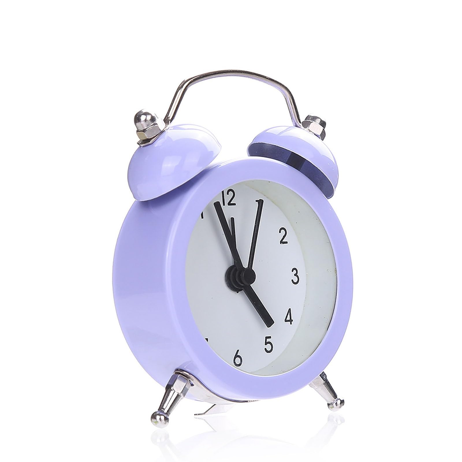 Despertador, Reloj analógico a Pilas: Ideal for Decorar el Dormitorio y(Purple)