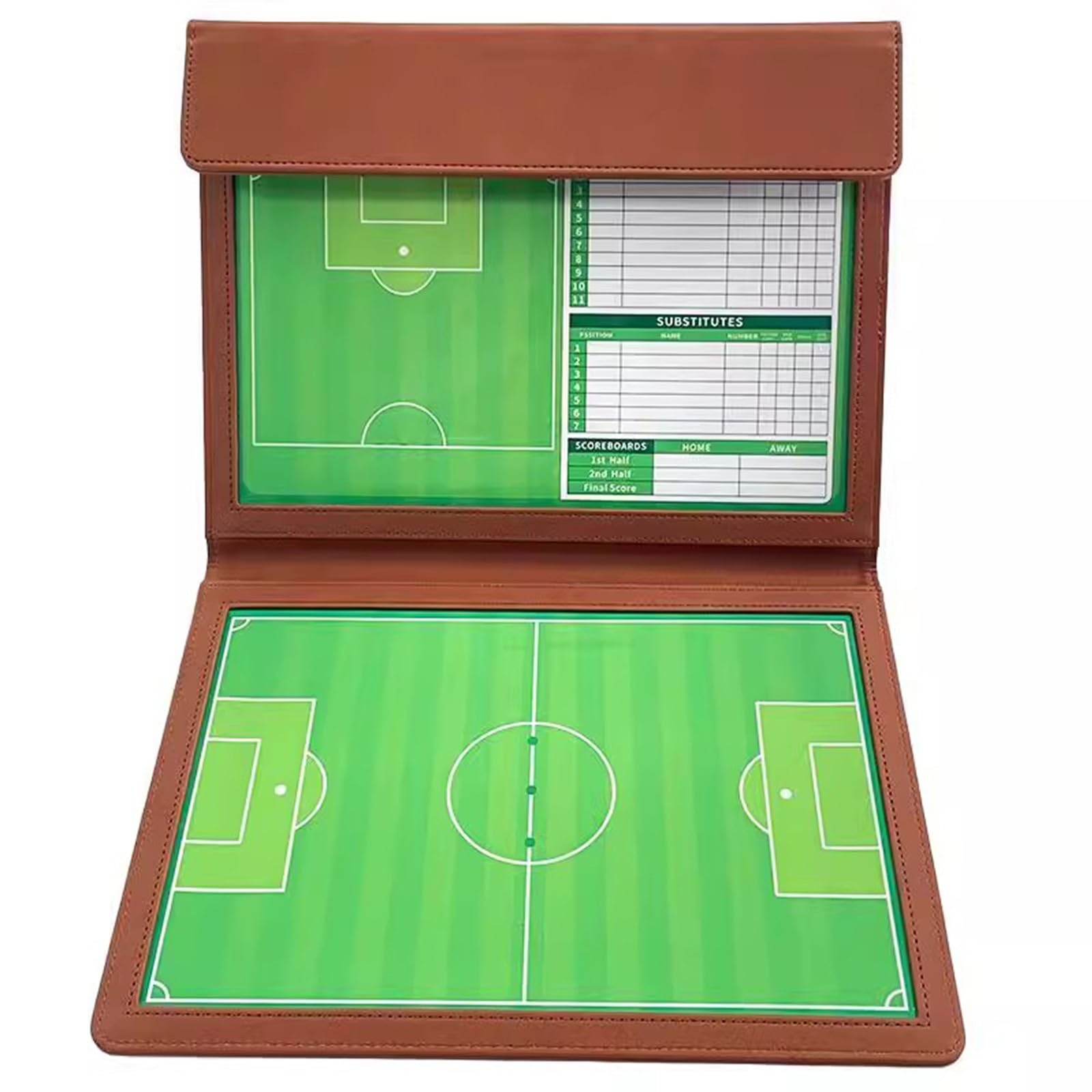 Pizarra Futbol Entrenador, Pizarra Tactica Magnetica Futbol Portátil, Carpeta Táctica de Entrenamiento Plegable, para Entrenar Jugadas, Entrenamiento