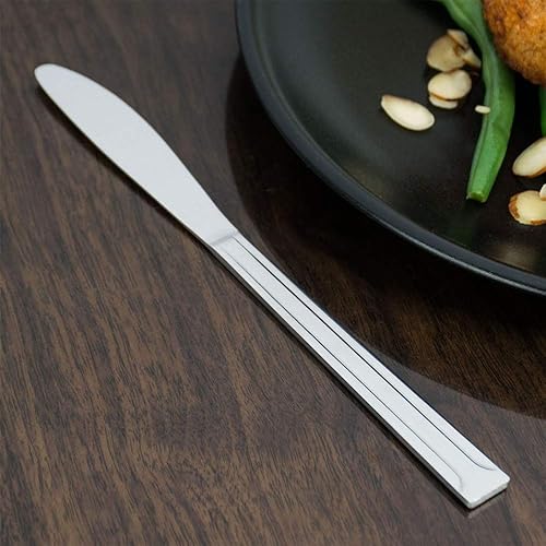 Miniatura 5 de Boretto - Juego de 36 cuchillos de mesa de acero inoxidable 180 de peso medio para restaurantecatering, cubiertos de calidad comercial