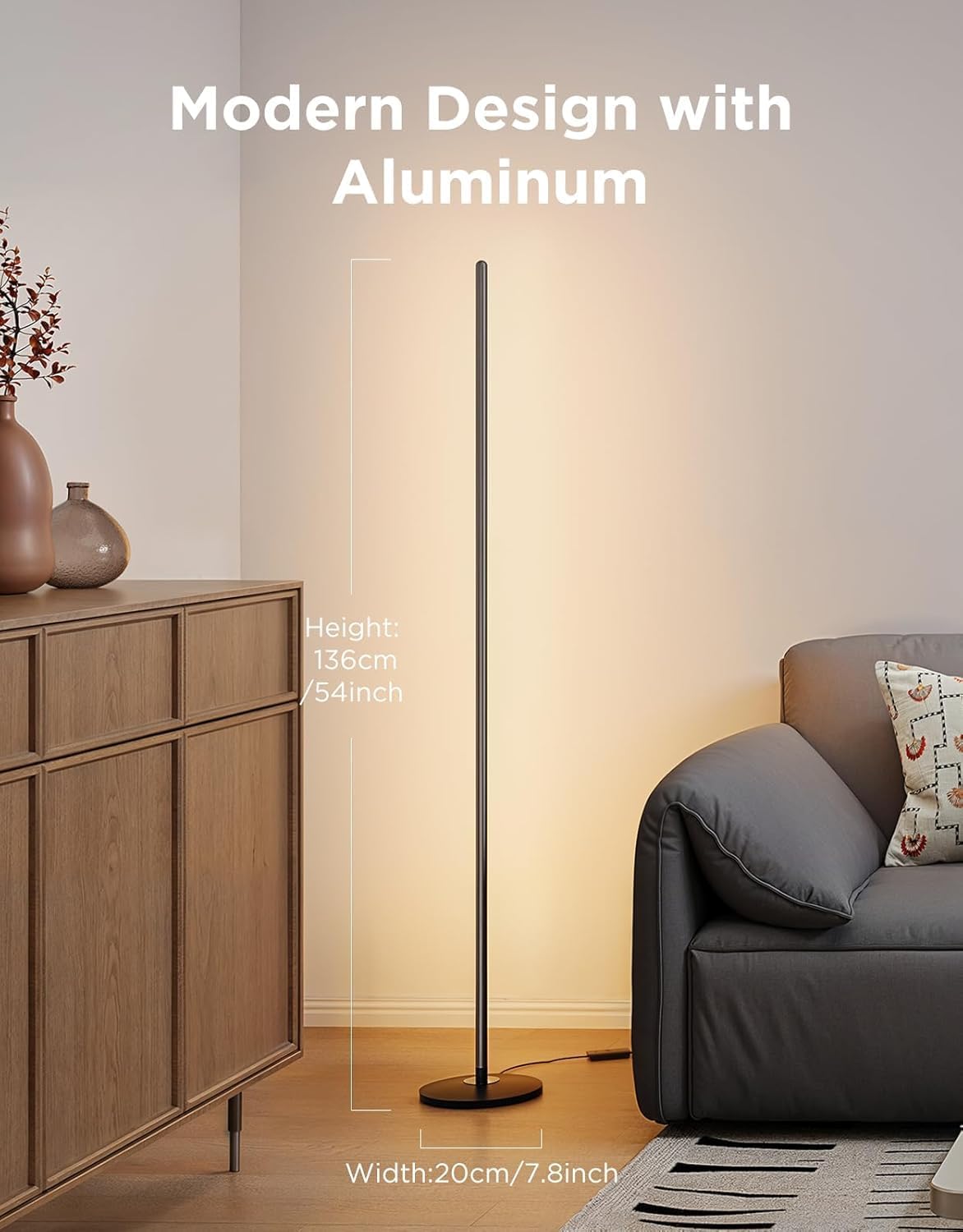 Alexa Smart RGBIC Corner Lamp with Alexa Control and Music Sync for Dynamic Ambiance Smart RGBIC Corner Lamp with Alexa Control and Music Sync for Dynamic Ambiance