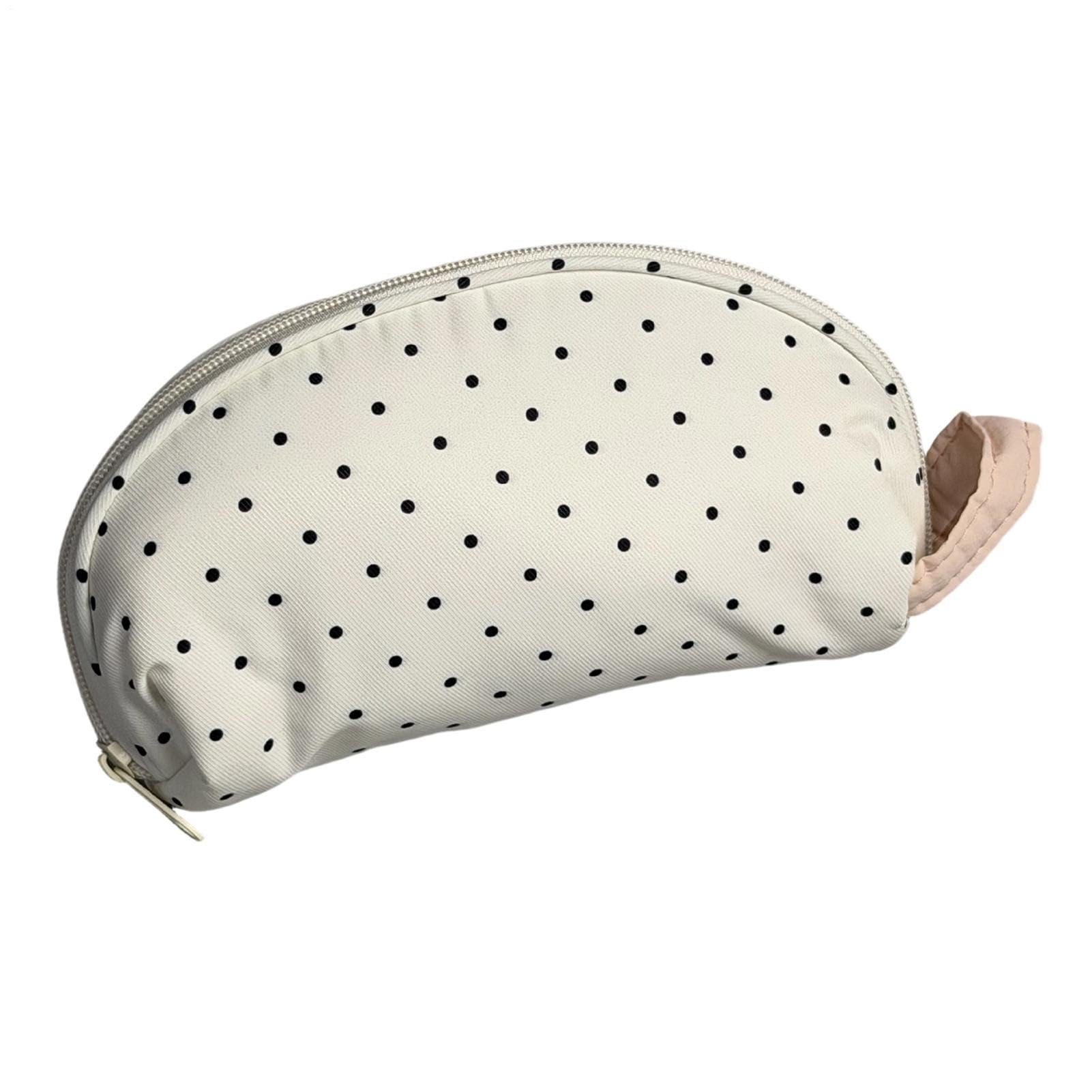 Wunuii Kawaii Polka Dots Pencil Case, Stationery Organizer for Women