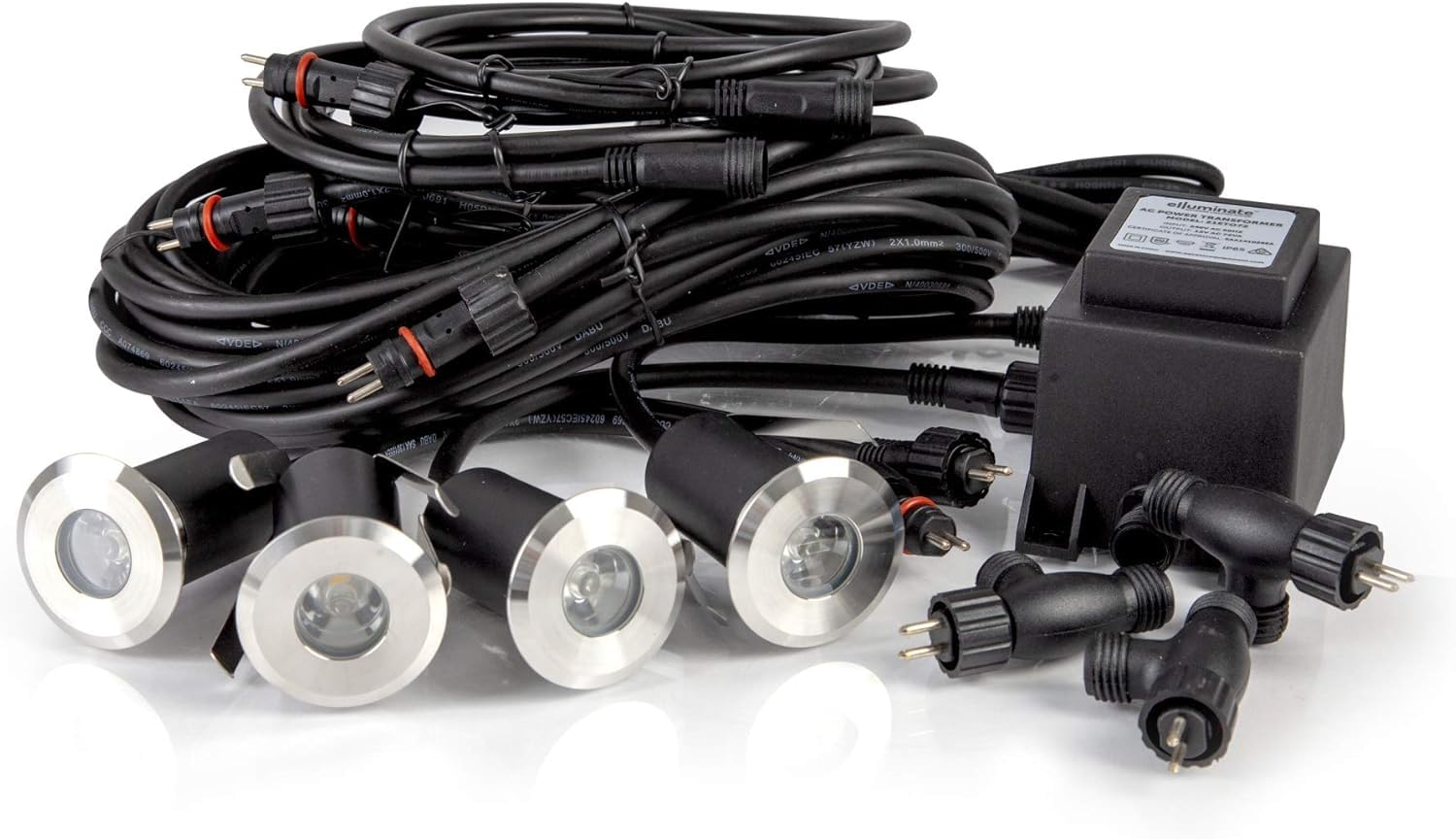 ellumiere Deck Lighting - Electric Garden Lights - Plug n Play System - Starter Kit