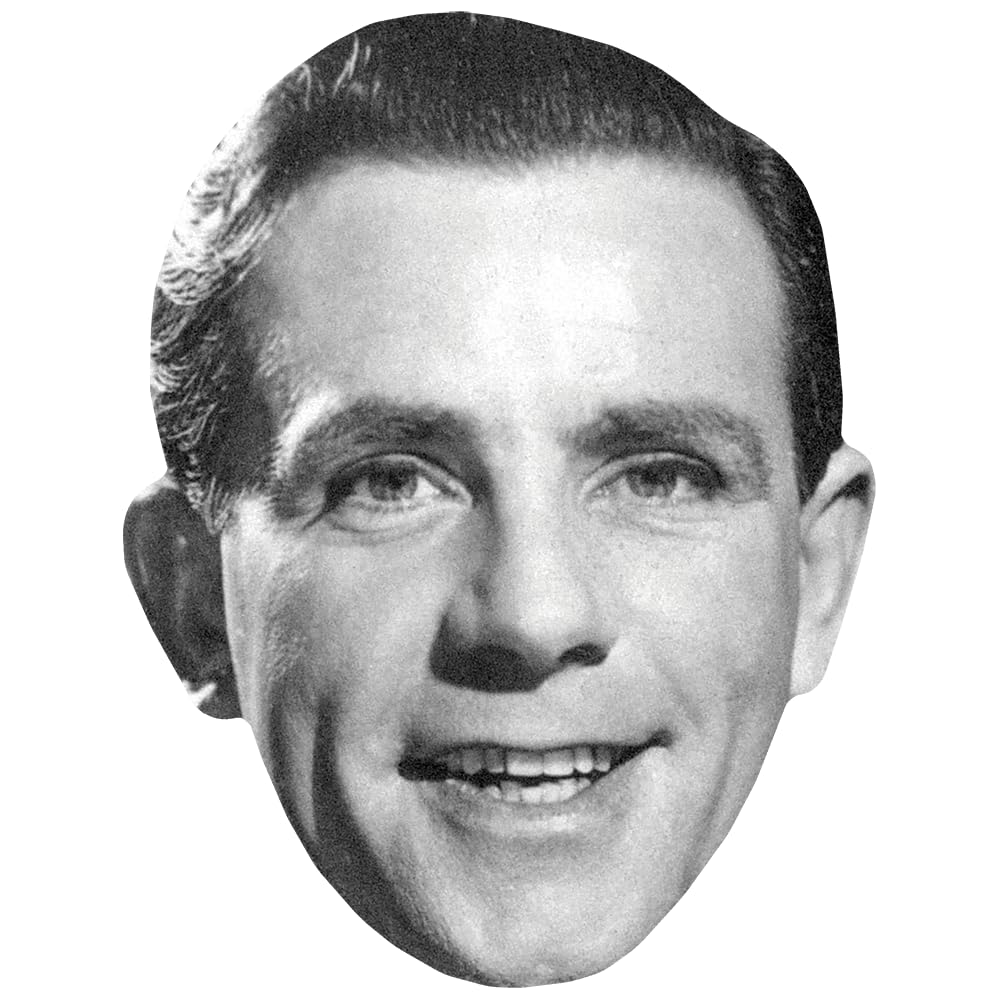Norman Wisdom (BW) Big Head. Larger than life mask.