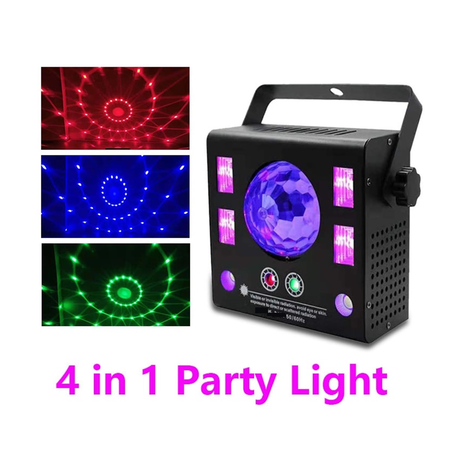 Oświetlenie na imprezę 50W 4w1 kontroler stroboskop magiczna kula UV czarny efekt oświetlenia scenicznego dla DJ Disco Holiday Wedding Bar KTV Na imprezy i do klubów