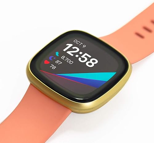 Miniatura 4 de ArmorSuit MilitaryShield Protector de pantalla diseñado para Fibit Versa 3 / Fitbit Sense (2020) Cobertura máxima anti-burbujas HD película