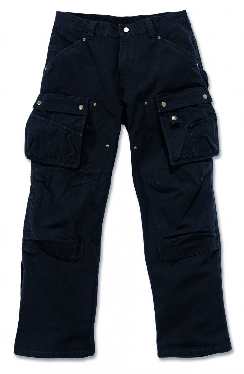 Carhartt EB219.BLK.S389 Washed Duck Multi Pocket Tech Pant