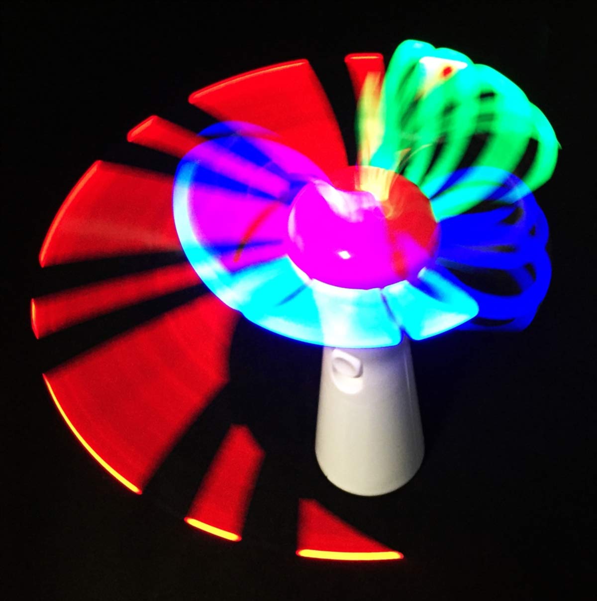 WeGlow Spinning Light Up Wand Glowing MultiColor LED Light Light