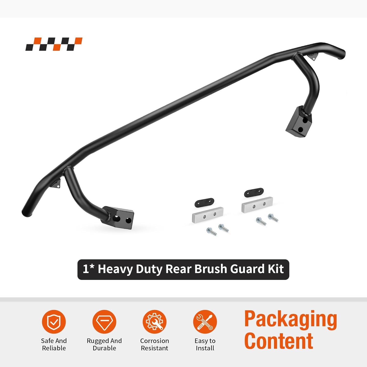 Heavy Duty Rear Brush Guard Kit for Yamaha Wolverine RMAX2 X2 YXE10 YXE85 YXE1000 2019-2024 B4M-F85E0-V0-00