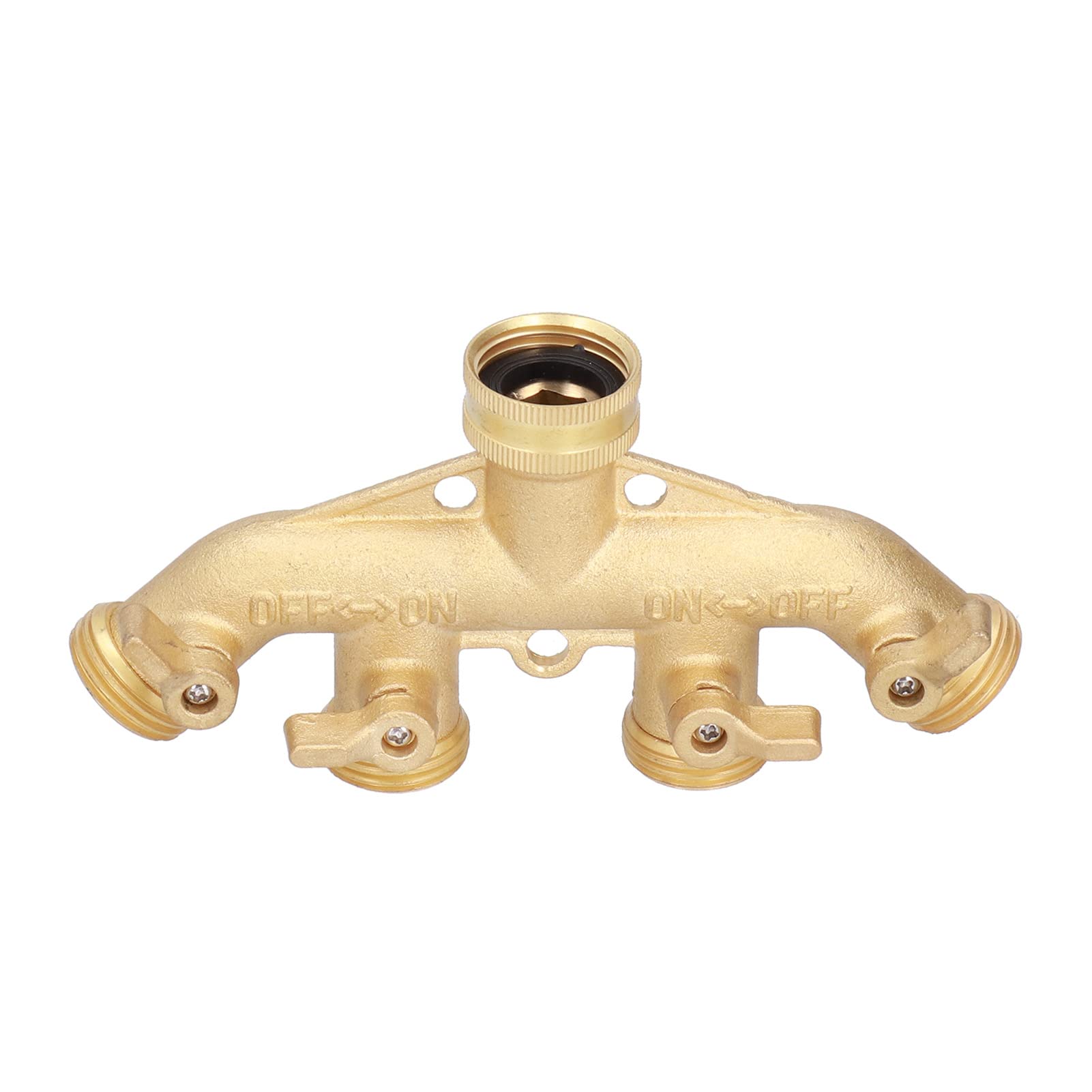 Sdoppiatore per tubo in ottone a 4 vie per accessorio per l'irrigazione del giardino