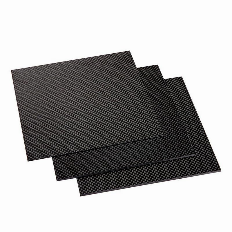 1PCS 200X300MM Thickness 1-5MM Matt Surface Carbon Fiber Board Twill Plain Carbon Fiber Plate Carbon Fiber Panel Board (3MM, Twill)