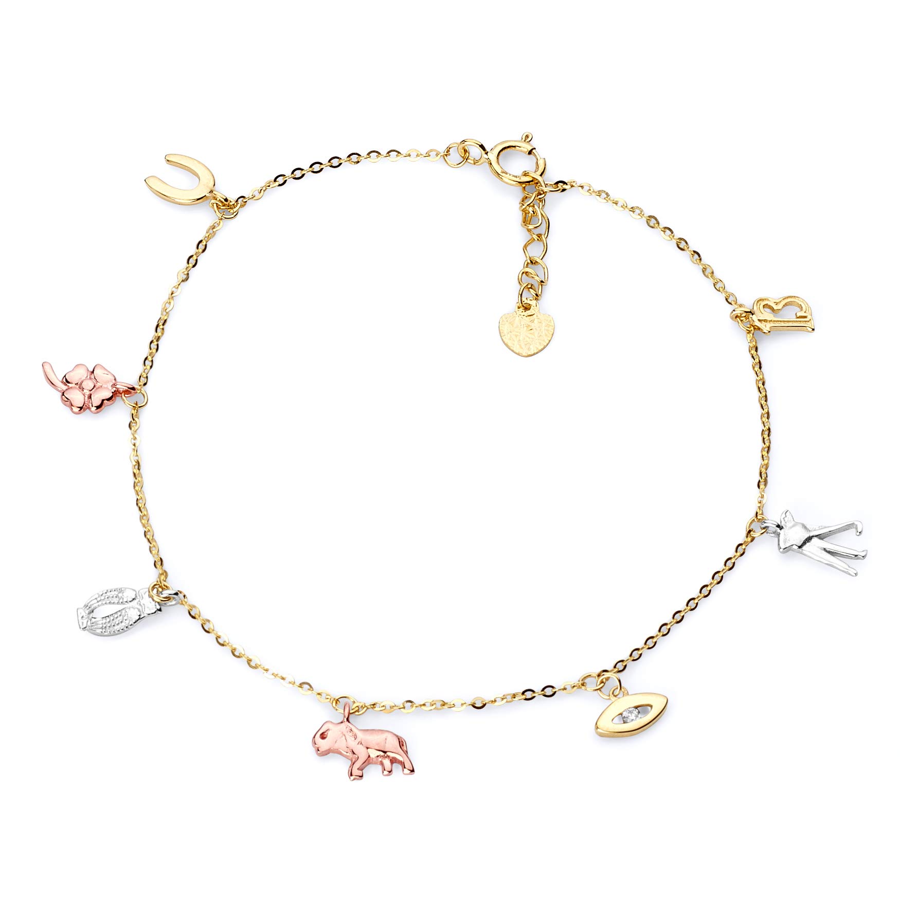 Amazon | The World Jewelry Center 14k リアル3色ゴールド