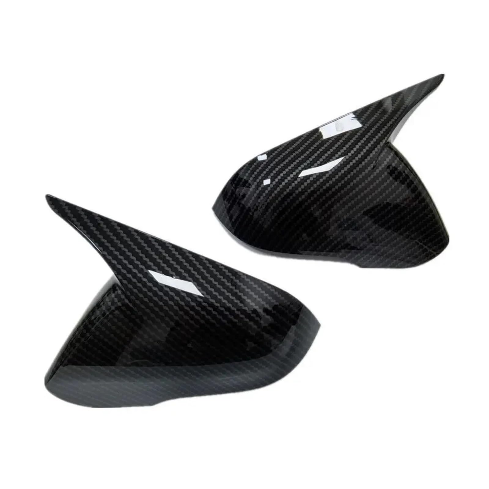 Auto Spiegelkappen Für Hyundai Für Sonata 2015 2016 2017-2019 | 1 Paar Carbon Look Seite für Wing Cap Außentür Spiegelabdeckung Rückansicht Abdeckung(Carbon)
