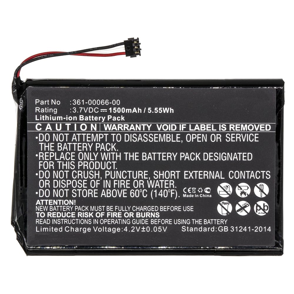 MPF Products 1500mAh 361-00066-00, 361-00066-10 Battery Replacement Compatible with Garmin Nuvi 2757, Nuvi 2757LM, Nuvi 2797, Nuvi 2797LMT, Nuvi 2689LMT, Dezl 760LMT, Delz 770LM, NuviCam LM GPS Units