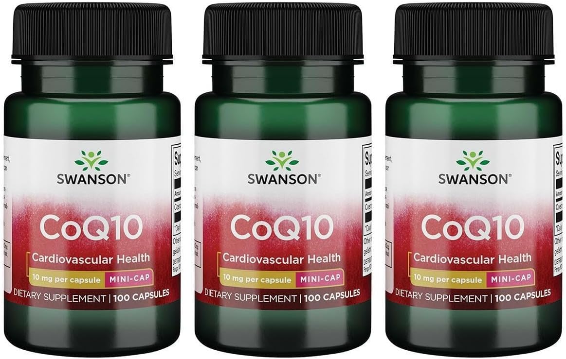 Swanson Coq10 - Mini Cap 10 mg 100 Caps (3 Pack)