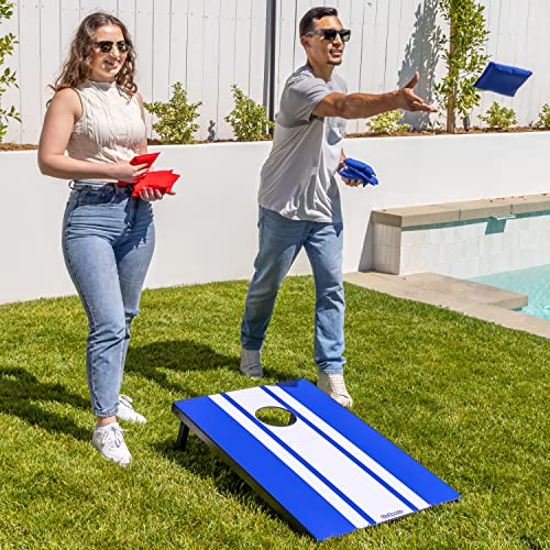 Image of GoSports Portable Cornhole Sets- Includes 2 Boards, 8 Bean Bags, Carry Case