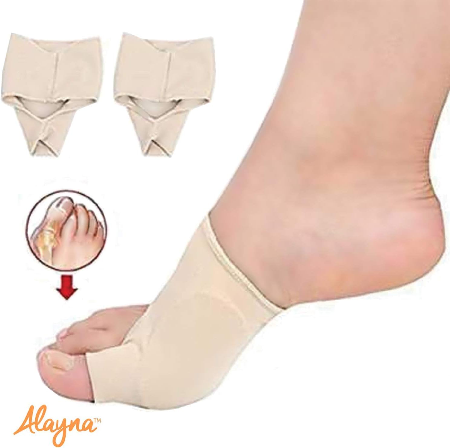Bunion Relief Gel Cushioned Sleeve Bunion Protector Brace for Men and Women – Orthopedic Bunion Corrector Protection and Treatment for Hallux Valgus Bunion Pain (1 Pair) M