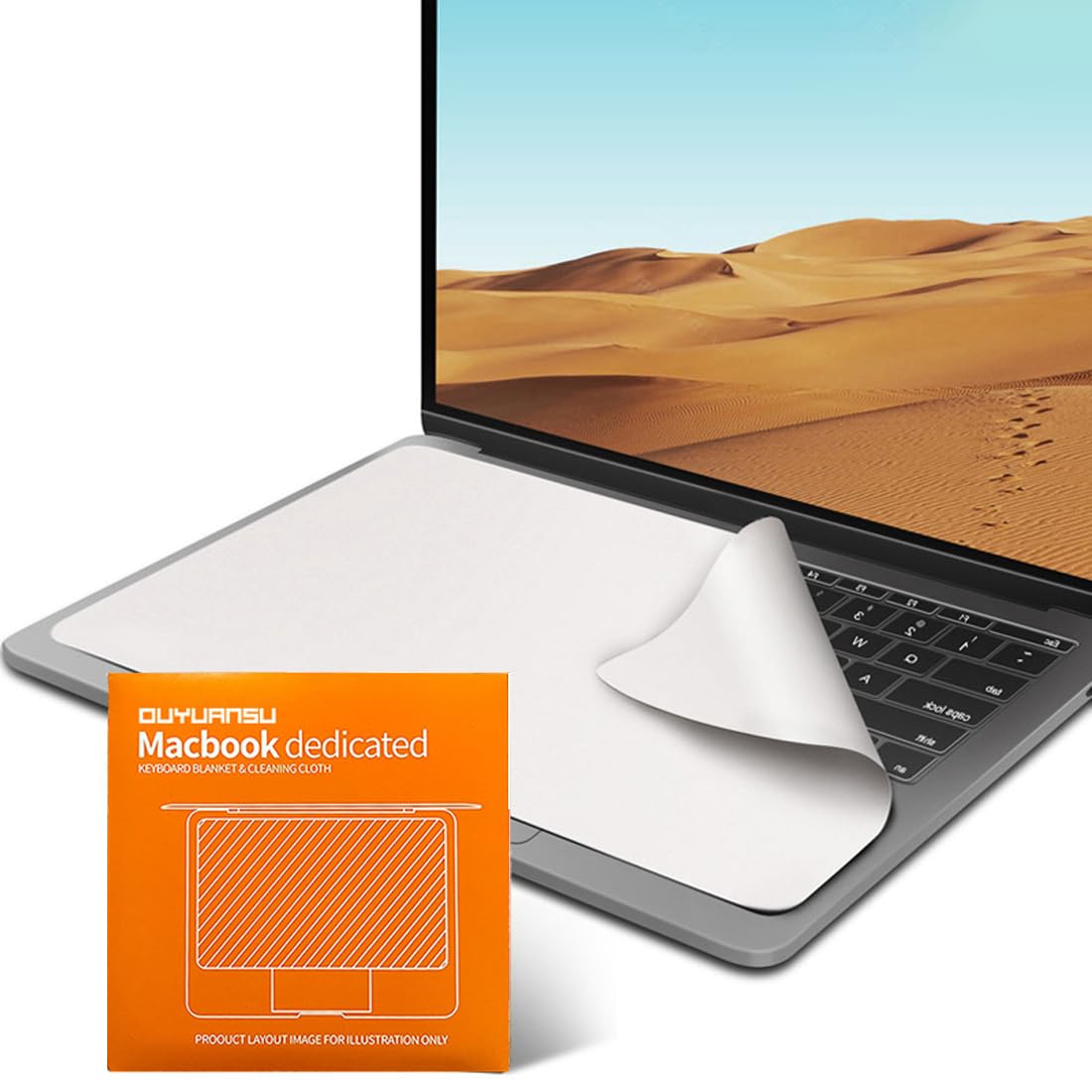 BEPSYOM Bildschirm Reinigungstuch zum Bildschirm Schutz vor Schmutz auf der Laptop Tastatur, Kompatibel mit Laptop 13", 14" (13/14 Zoll)