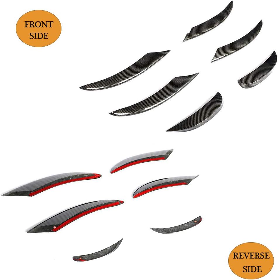 Front Bumper Vent fits Mercedes Benz C Class W206 C206 A206 C200 C300 Sport 2Door 4Door 2019UP Carbon Fiber CF Fog Lamp Grill Air Fender Scoop Spoiler Canard Winglets Splitter Cover Trims