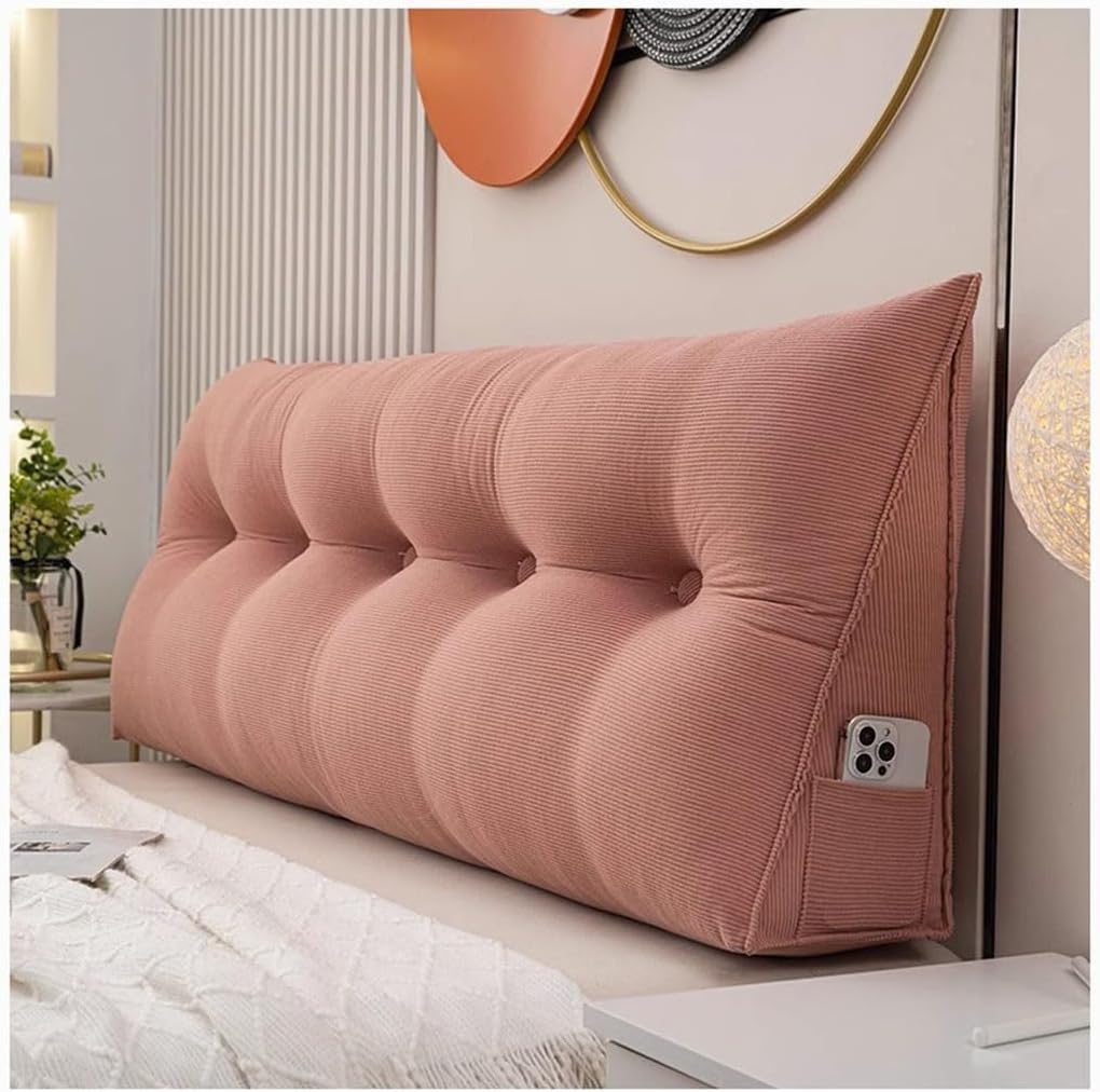 Wedge Bedside Cushion/Backrest Soft Cushion, Sofa Tatami Bed Rest Pillow Reading Pillow