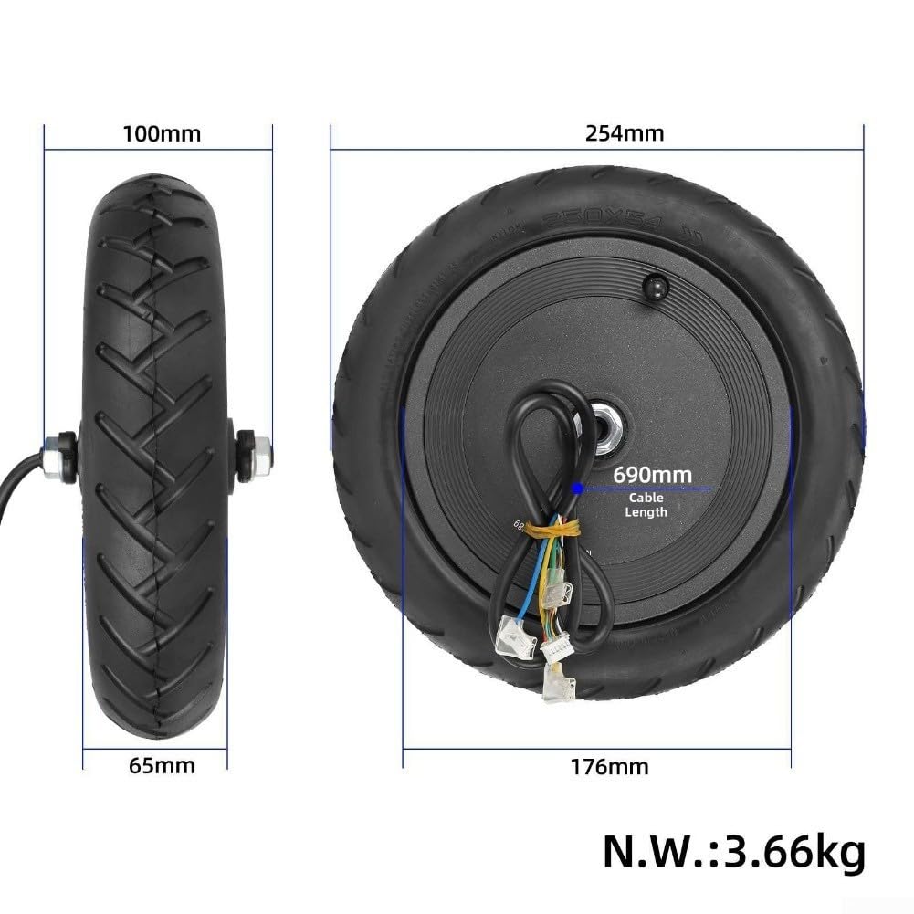 Pneu de rechange pour scooter Xiaomi 4 250 x 54 Amortisseur pour