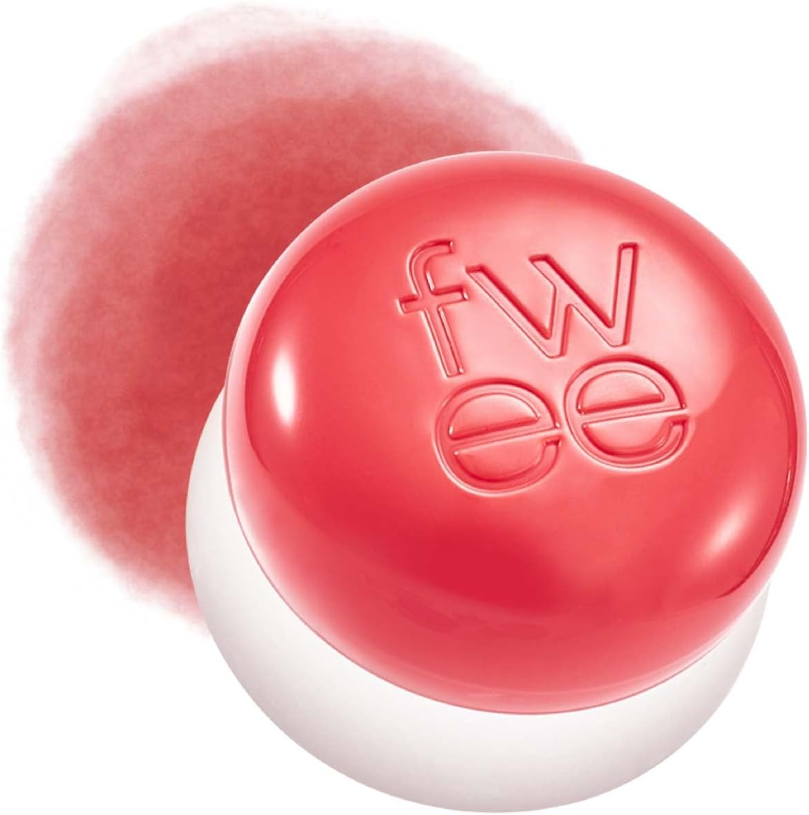fwee Blurry Pudding Pot | Airbrushed Blush & Lip, Buildable & High Pigment, Long-lasting, Lightweight, Natural Soft Matte Finish, Satin Finish Blurring Blush - Boy (Bright Coral) | 0.17 oz
