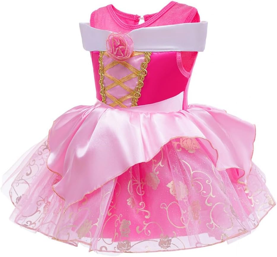 Infant Baby Girls Halloween Costume Princess Birthday Romper Tutu Dress w/Headband Christmas Party Fancy Outfits