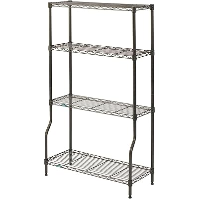 ドウシシャ ルミナス ガーデンラック 幅70 4段 屋外OK サビにくい スリムスチールラック 可変棚 プランターラック フラワースタンド 園芸 観葉植物 全体 …