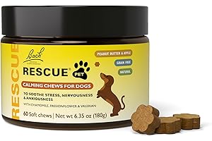 Bach's Rescue Remedy Pet Chews for Dogs: 60 Soft Soothing Supplements