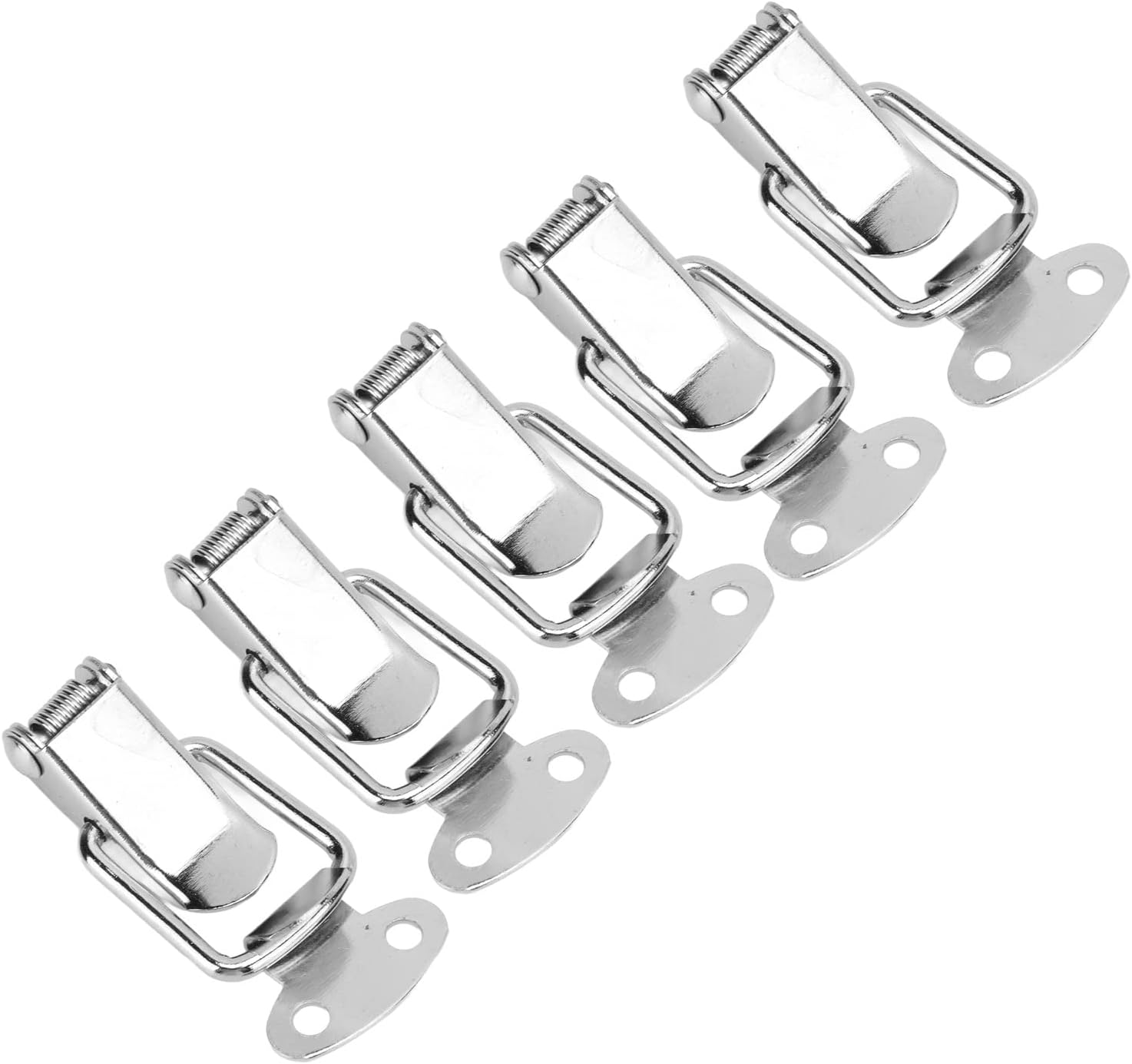 20 Sets Clasp Lock, Small Iron Box Duckbill Buckle Spring Loaded Design, Vintage Hardware for Boxes Tool Boxes Drawers Wooden Cabinets