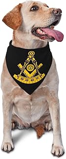Freemason Past Master Triangle Dog Bandana Scarf Accessories for Pet Bibs